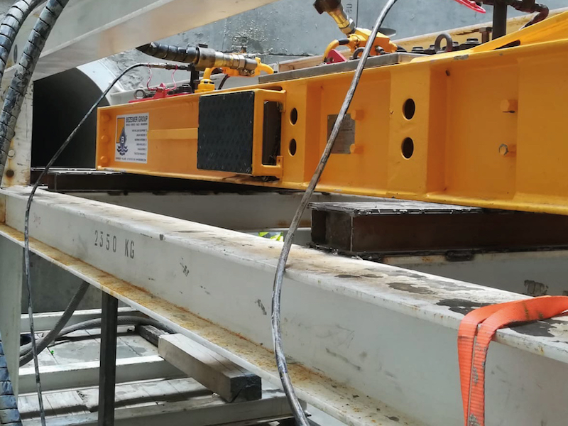 Project Tunnel Pull Albania 100 ton linear winch CLI 210