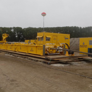 Elbe Dücker Project Germany 800 ton linear winch KTC 800 SP Elbe Dücker Project Germany 800 ton linear winch KTC 800 SP