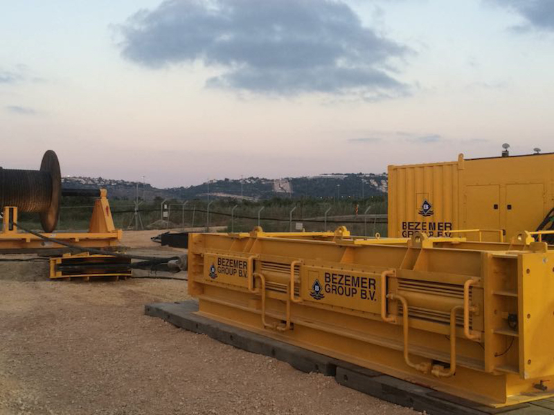 Leviathan Project Israel 500 Ton Linear Winch type C1100 | Bezemer Group Leviathan Project Israel 500 Ton Linear Winch type C1100 | Bezemer Group