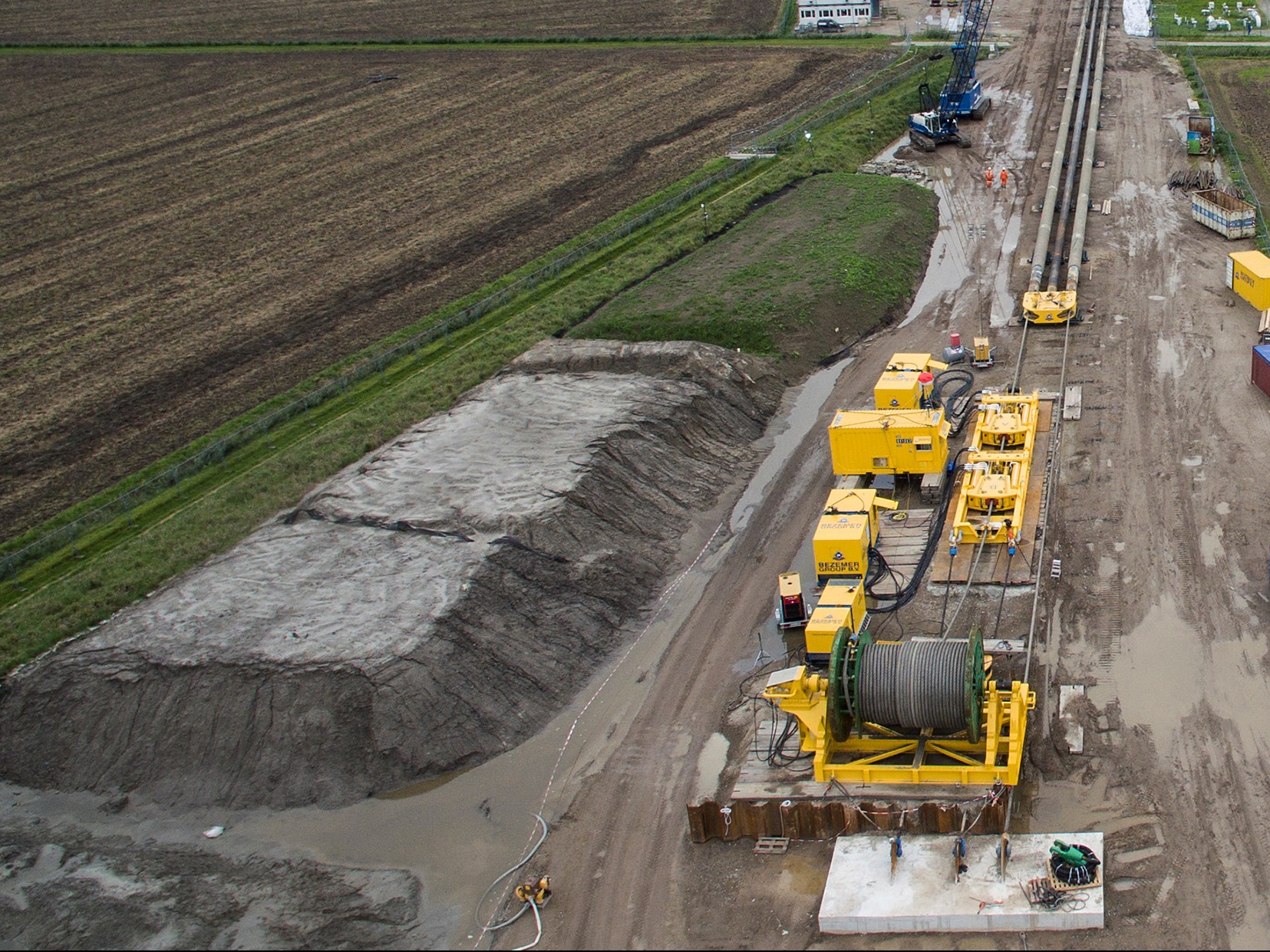 Rückbau Rheindücker Ork Project Germany 80 ton drum winch | Bezemer Group Rückbau Rheindücker Ork Project Germany 80 ton drum winch | Bezemer Group