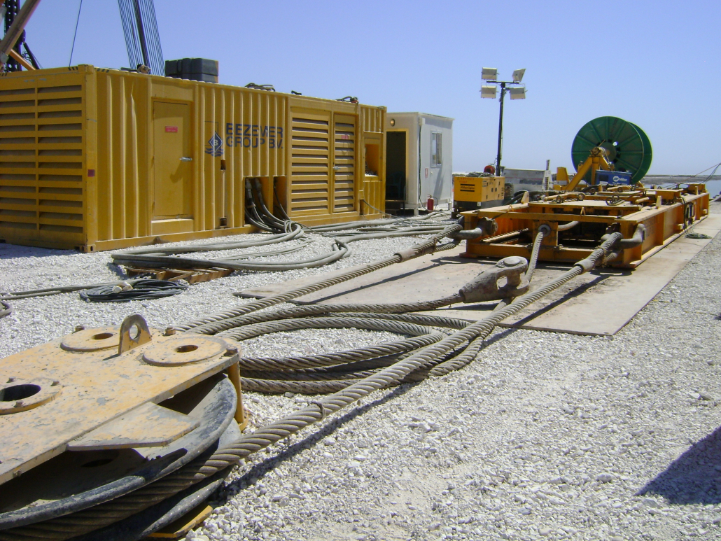 Crude Oil Export Expansion Project Iraq  500 Ton Linear Winch KTC 400 | Bezemer Group