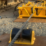 Tap Project Albania 100 ton linear winch CLI 210
